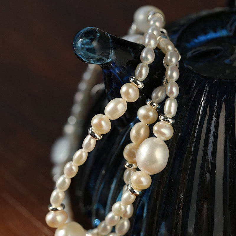 Lapis Lazuli Baroque Pearl Necklace